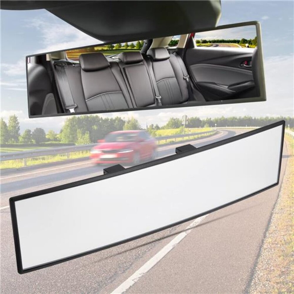 Rear View Mirror, Universal 11.81 Inch Panoramic Convex Rearview Mirror,Interior